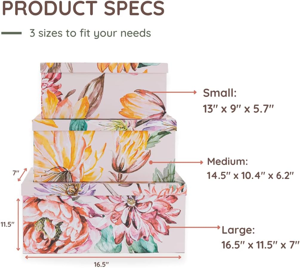 Decorative Cardboard Storage Boxes for Home Decor - Image 4