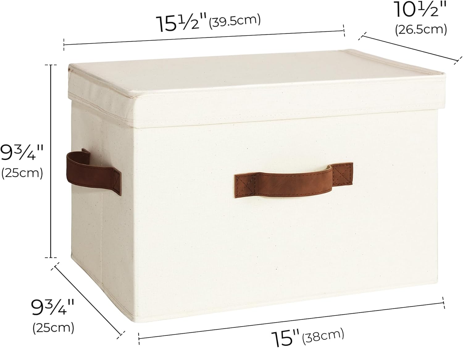 Fabric Storage Bins with Lid, Decorative Storage Boxes - Image 2