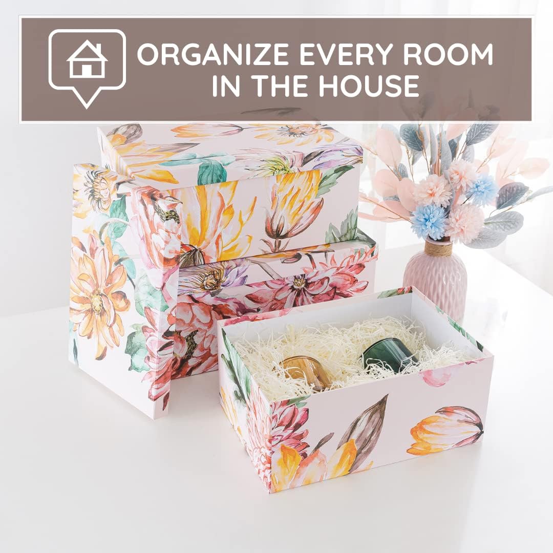 Decorative Cardboard Storage Boxes for Home Decor - Image 2
