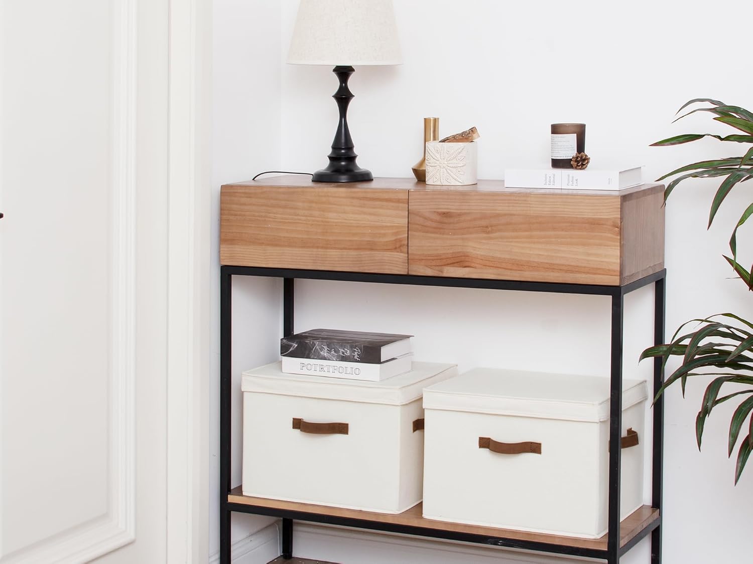 Fabric Storage Bins with Lid, Decorative Storage Boxes - Image 4