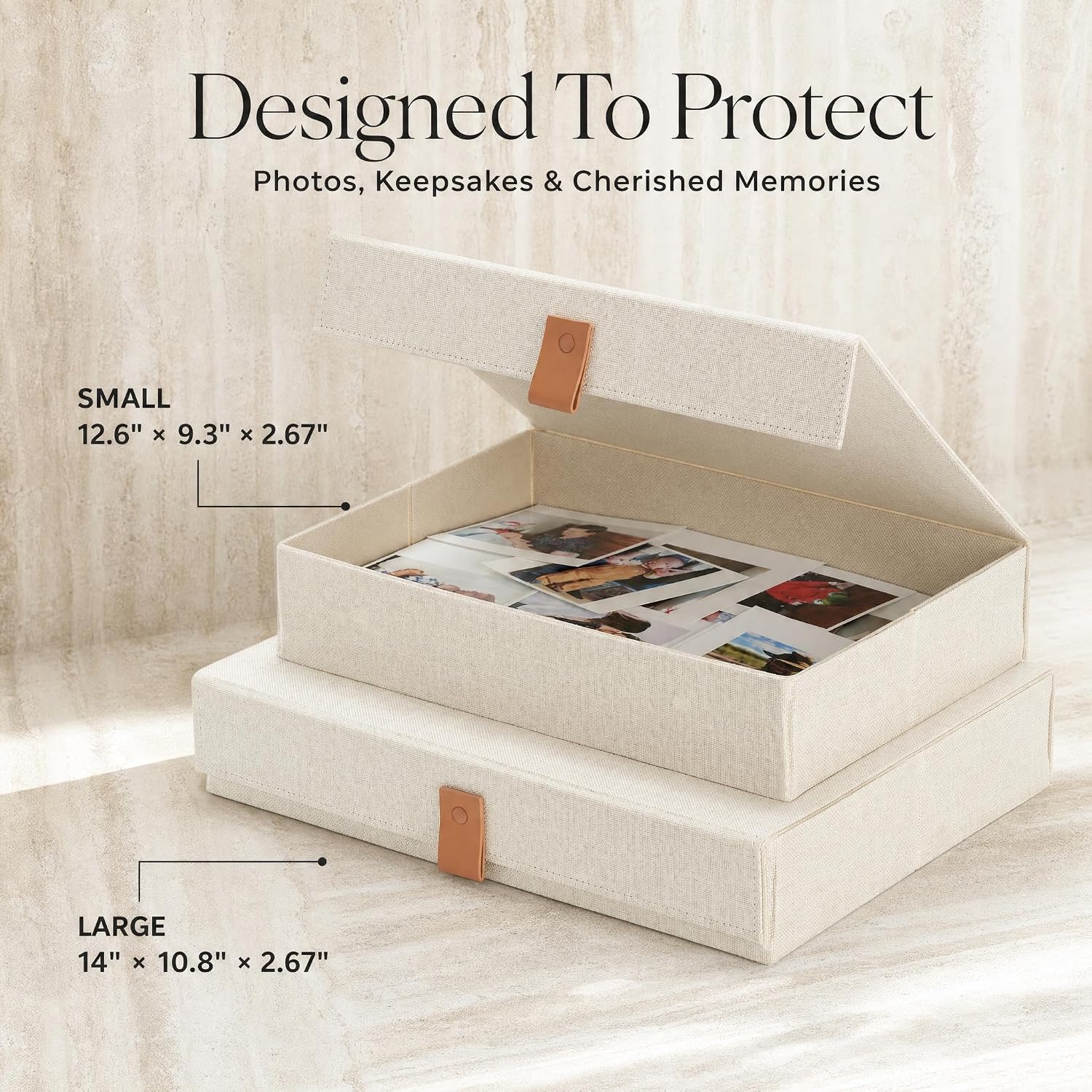 Premium Linen Storage Boxes with Lids - Image 4