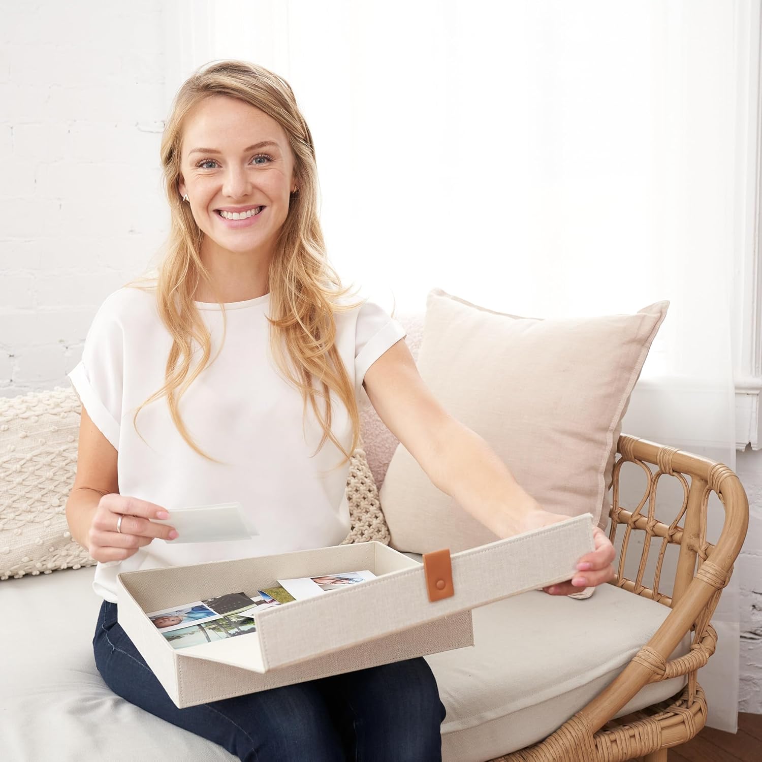 Premium Linen Storage Boxes with Lids - Image 2
