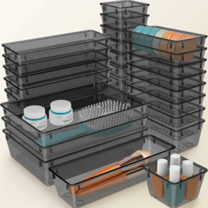 25-Piece Modular Drawer Organizer Set for Every Room