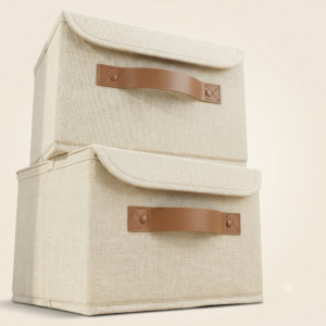 Decorative Linen Organizer Boxes