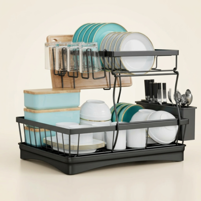 7 code Large Dish Drying Rack for Kitchen Counter