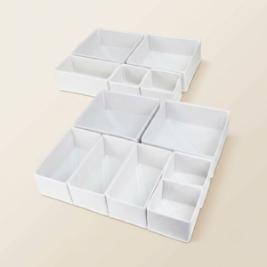 12-Piece Fabric Storage Organizer Set for Bedroom, Closet & Nursery
