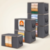 6 Pack Clothes Storage Bins with Lids